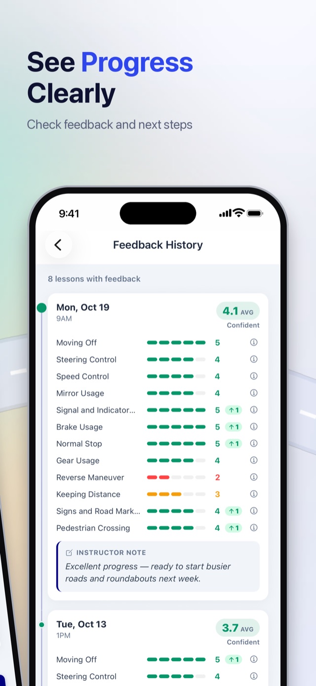 Instructor feedback on every skill